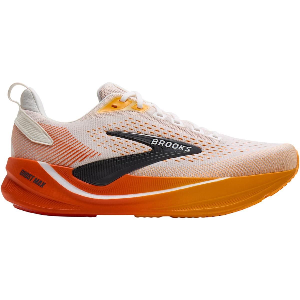 Brooks Ghost Max 4 Løbesko Herre White/Orange/Red