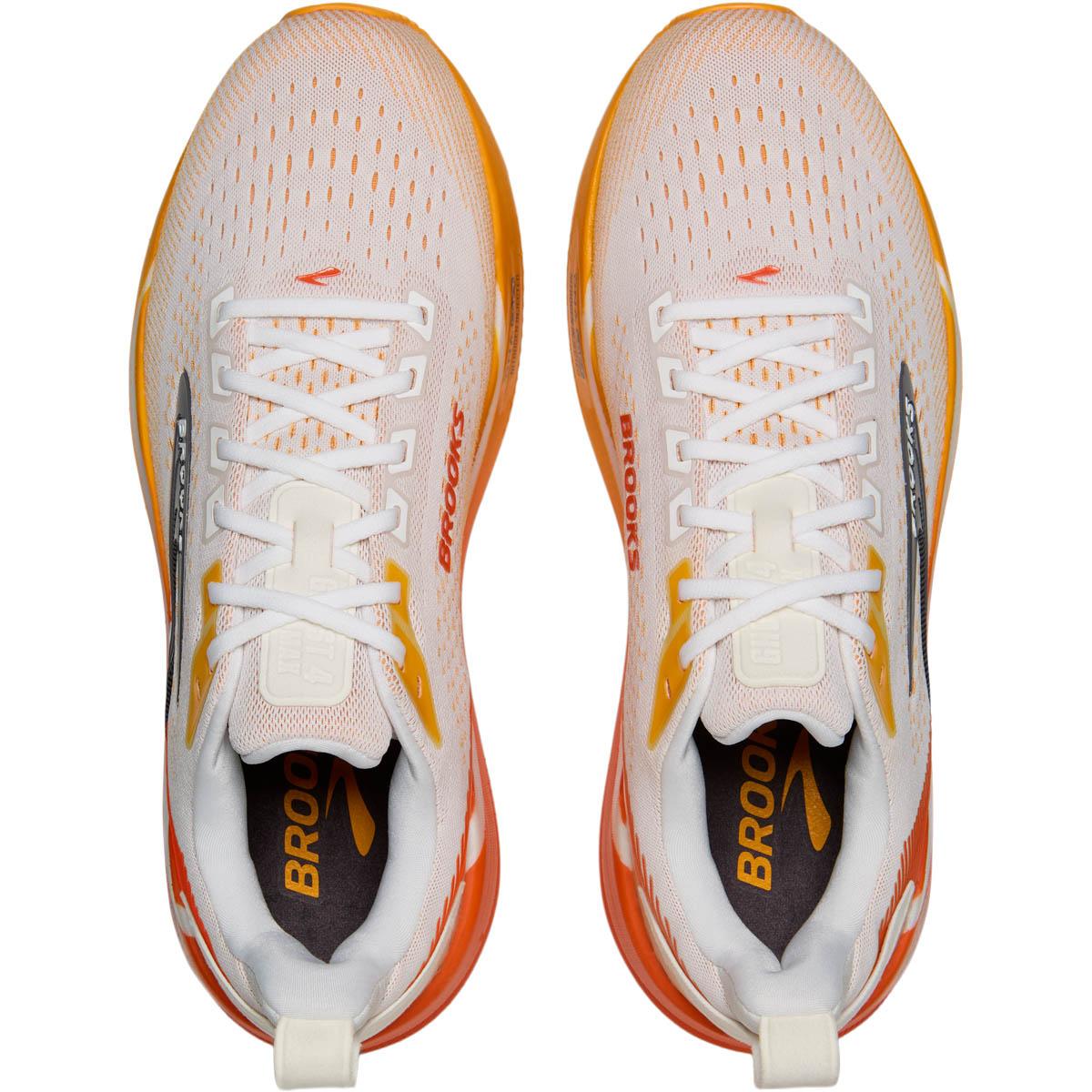 Brooks Ghost Max 4 Løbesko Herre White/Orange/Red