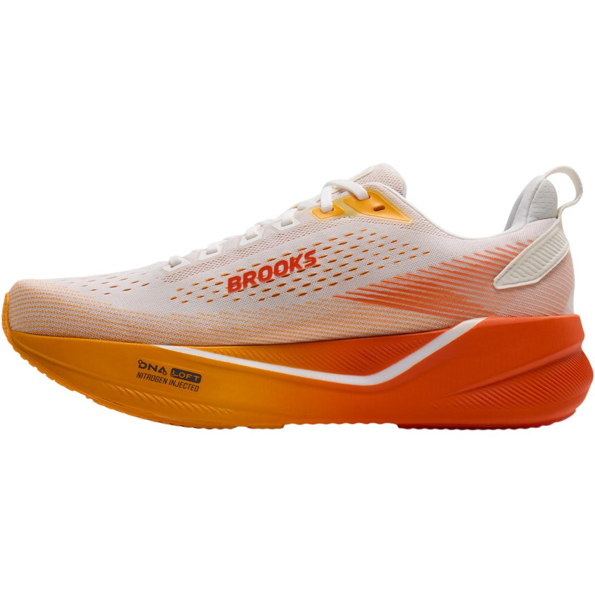 Brooks Ghost Max 4 Løbesko Herre White/Orange/Red