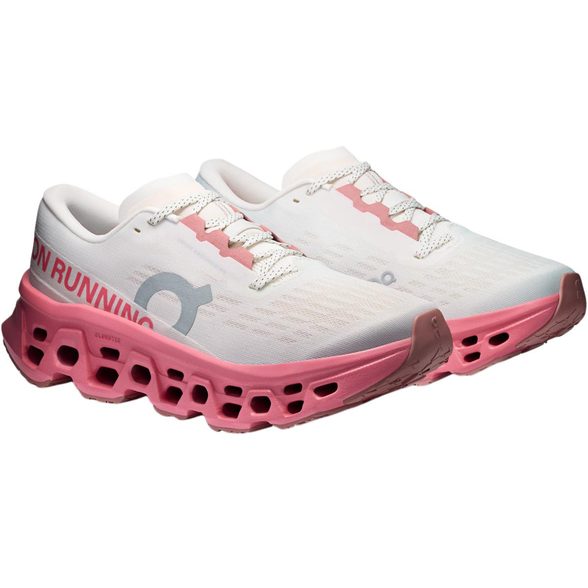 On Cloudmonster 3 Joggesko Dame Ivory | Camellia