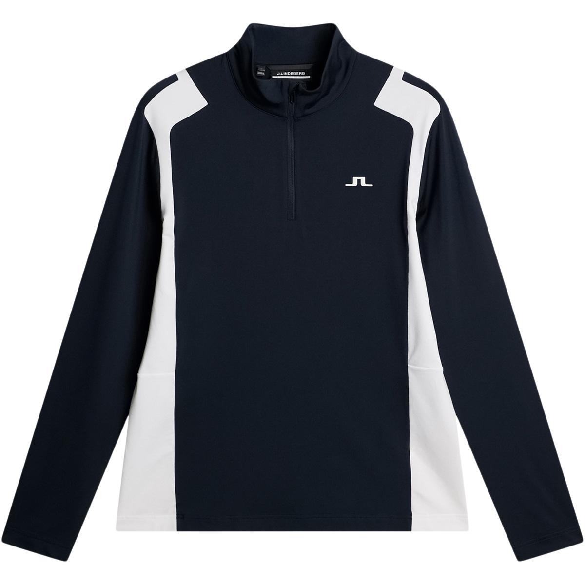 J.LINDEBERG Lukas Half Zip Golftrøje Herre Navy/White
