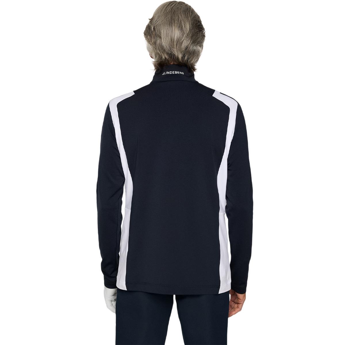 J.LINDEBERG Lukas Half Zip Golftrøje Herre Navy/White