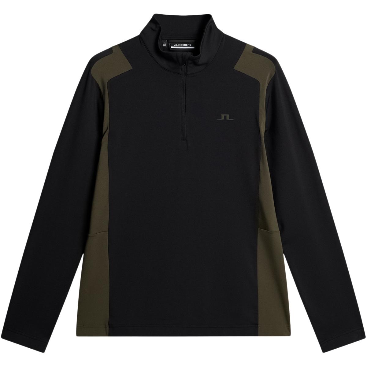 J.LINDEBERG Lukas Half Zip Golftrøje Herre Black
