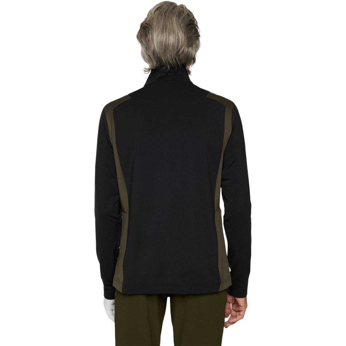 J.LINDEBERG Lukas Half Zip Golftrøje Herre Black
