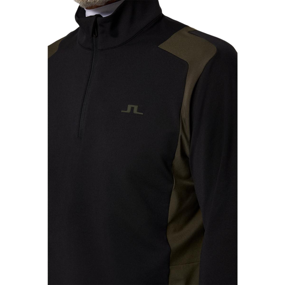 J.LINDEBERG Lukas Half Zip Golftrøje Herre Black