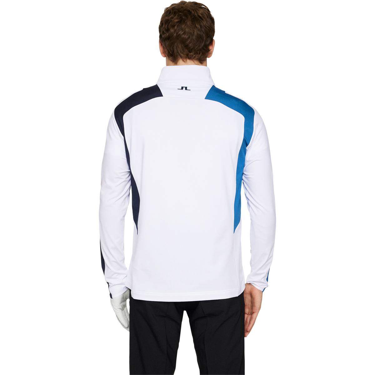 J.LINDEBERG Leander Half Zip Golftrøje Herre White/blue