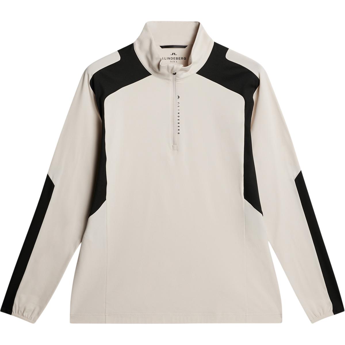 J.LINDEBERG Leander Half Zip Golftrøje Herre Beige/black