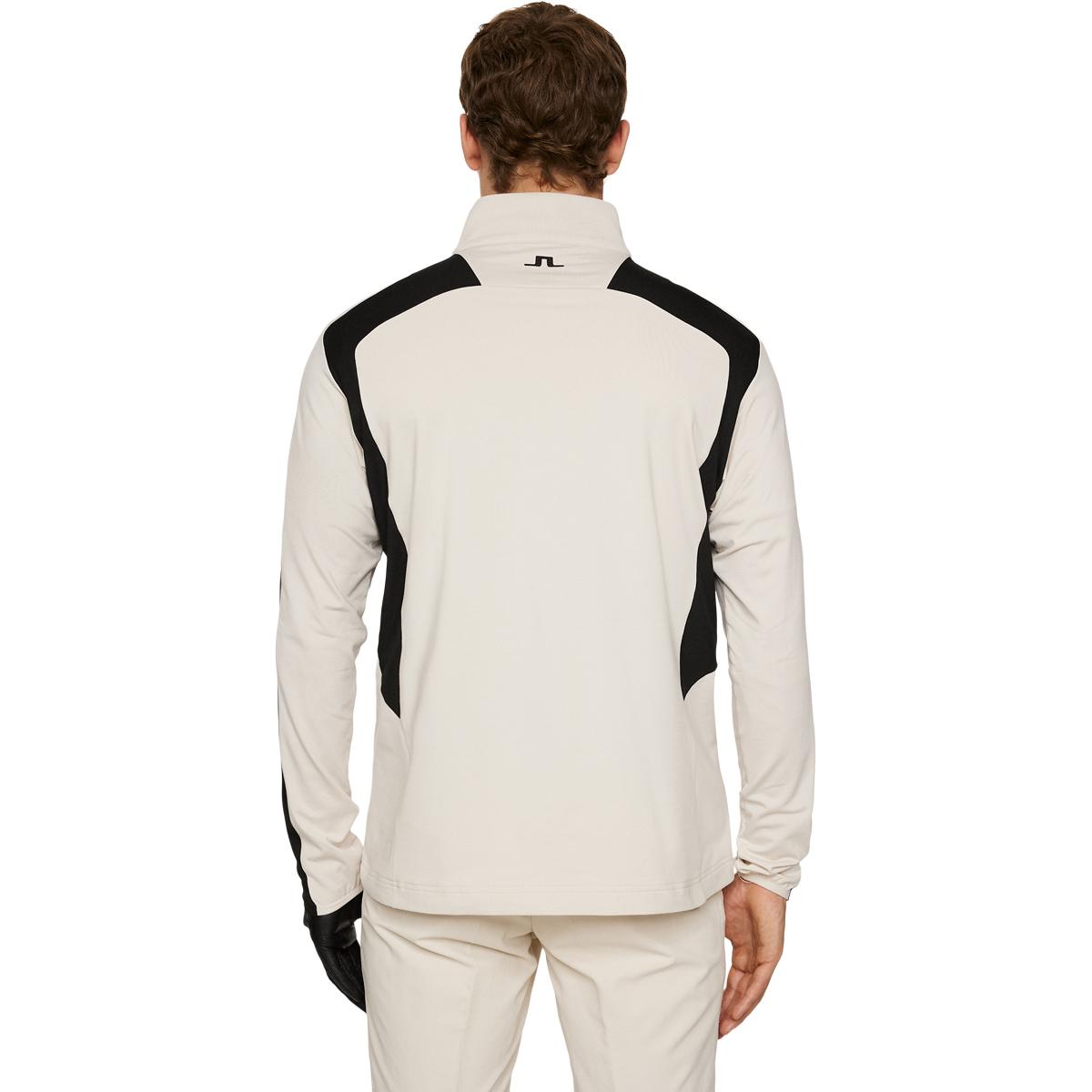 J.LINDEBERG Leander Half Zip Golftrøje Herre Beige/black
