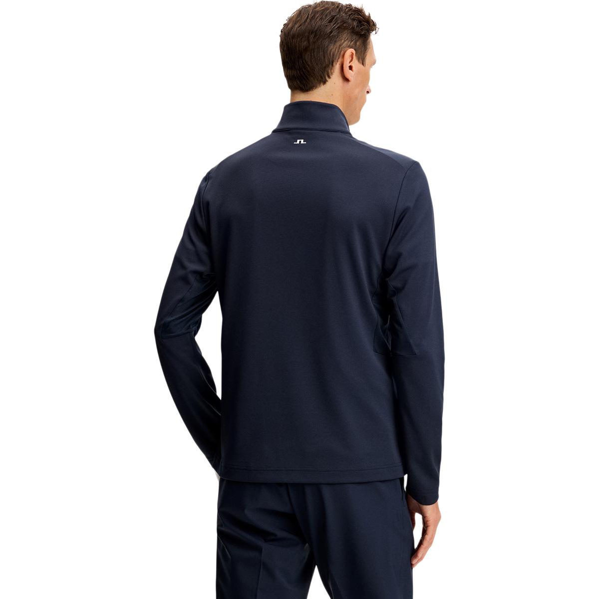 J.LINDEBERG Leon Half Zip Midlayer Golftrøje Herre Navy