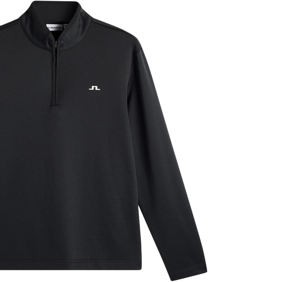 J.LINDEBERG Clide Half Zip Golftrøje Herre Black