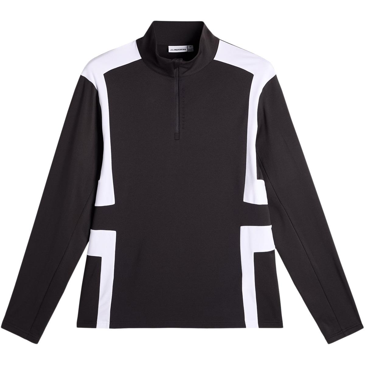 J.LINDEBERG Finn Half Zip Golftrøje Herre Black