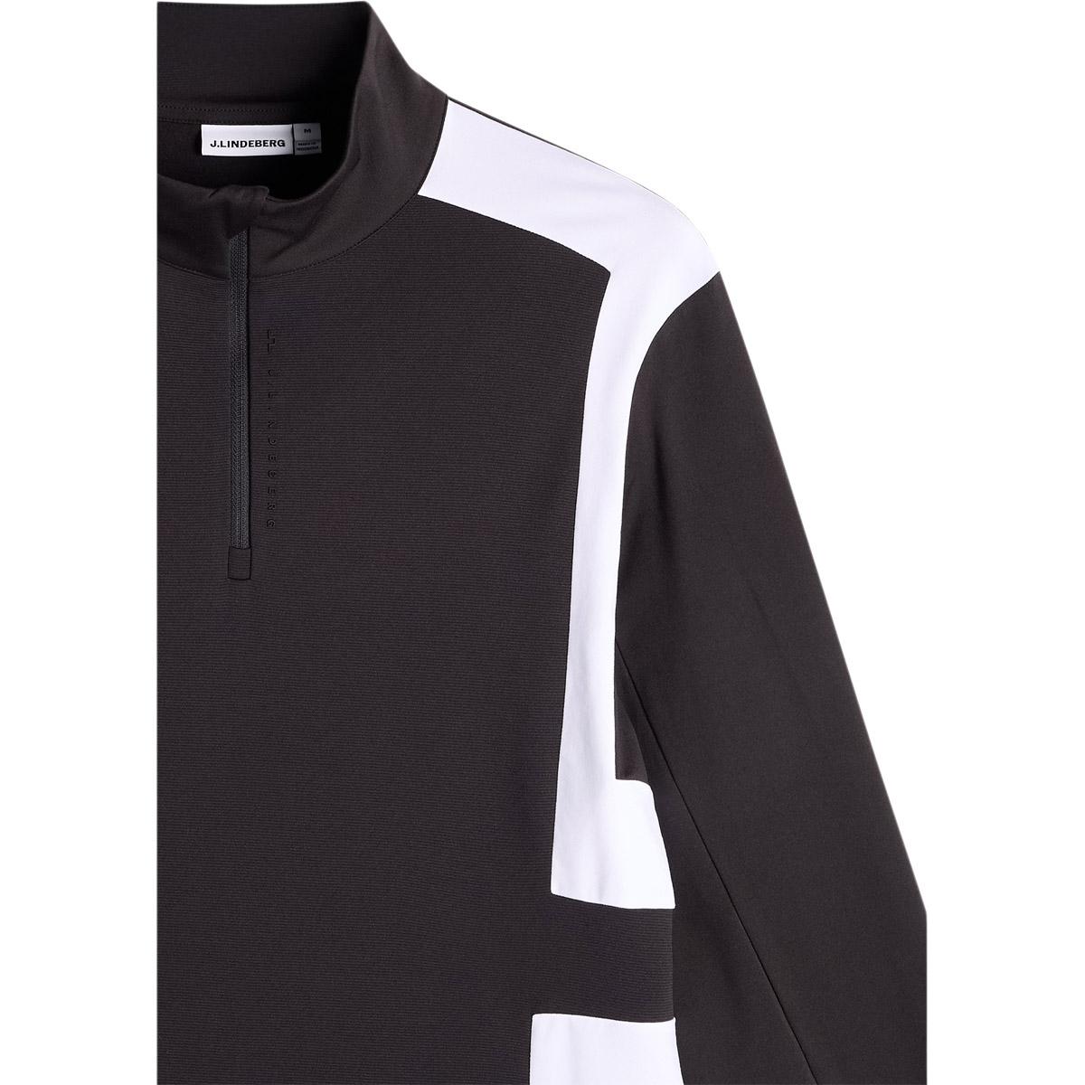 J.LINDEBERG Finn Half Zip Golftrøje Herre Black