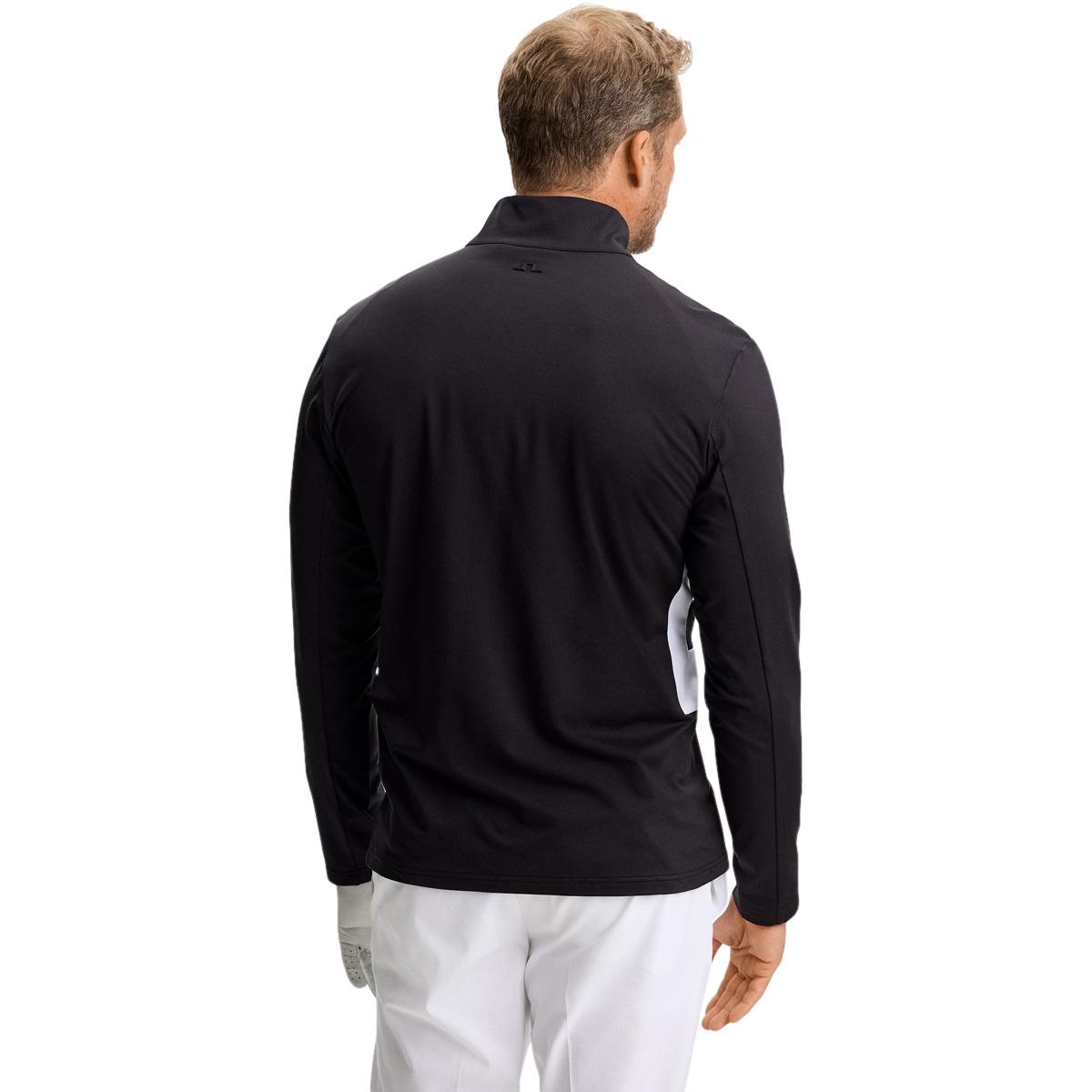 J.LINDEBERG Finn Half Zip Golftrøje Herre Black