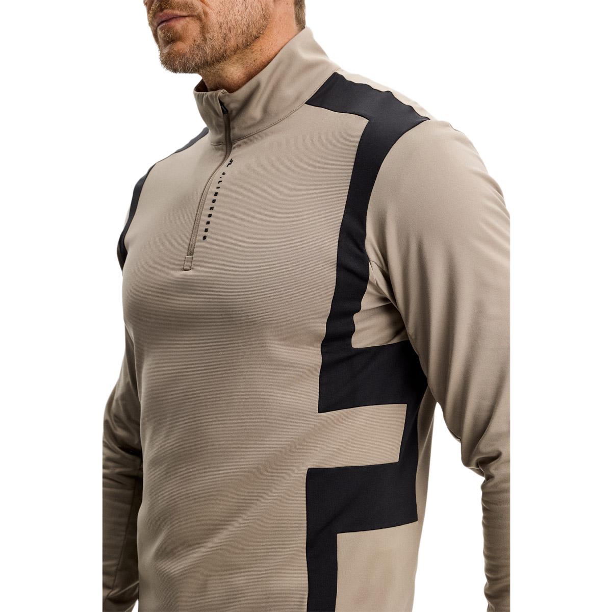 J.LINDEBERG Finn Half Zip Golftrøje Herre Brindle