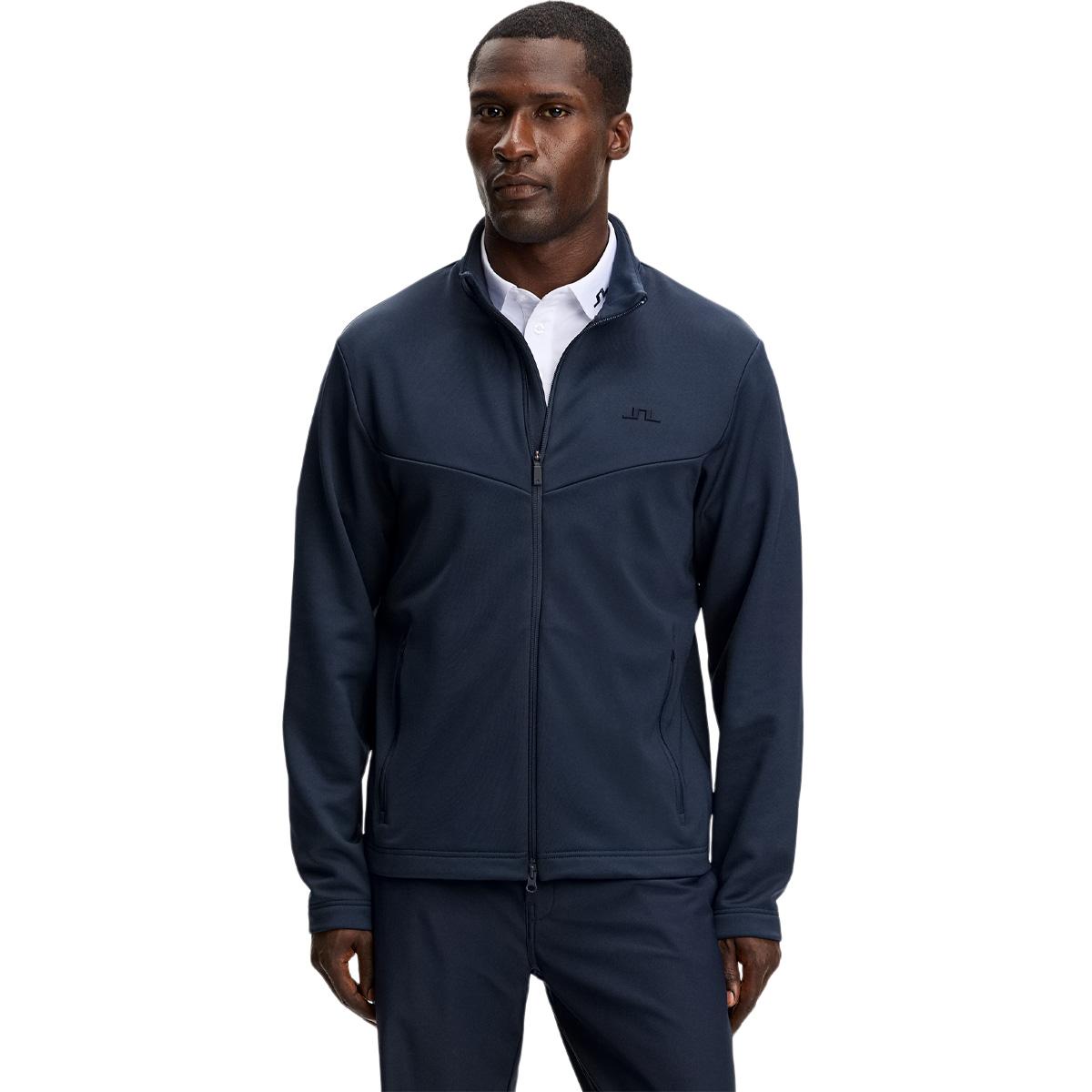 J.LINDEBERG Maclean Full Zip Midlayer Trøje Herre JL Navy
