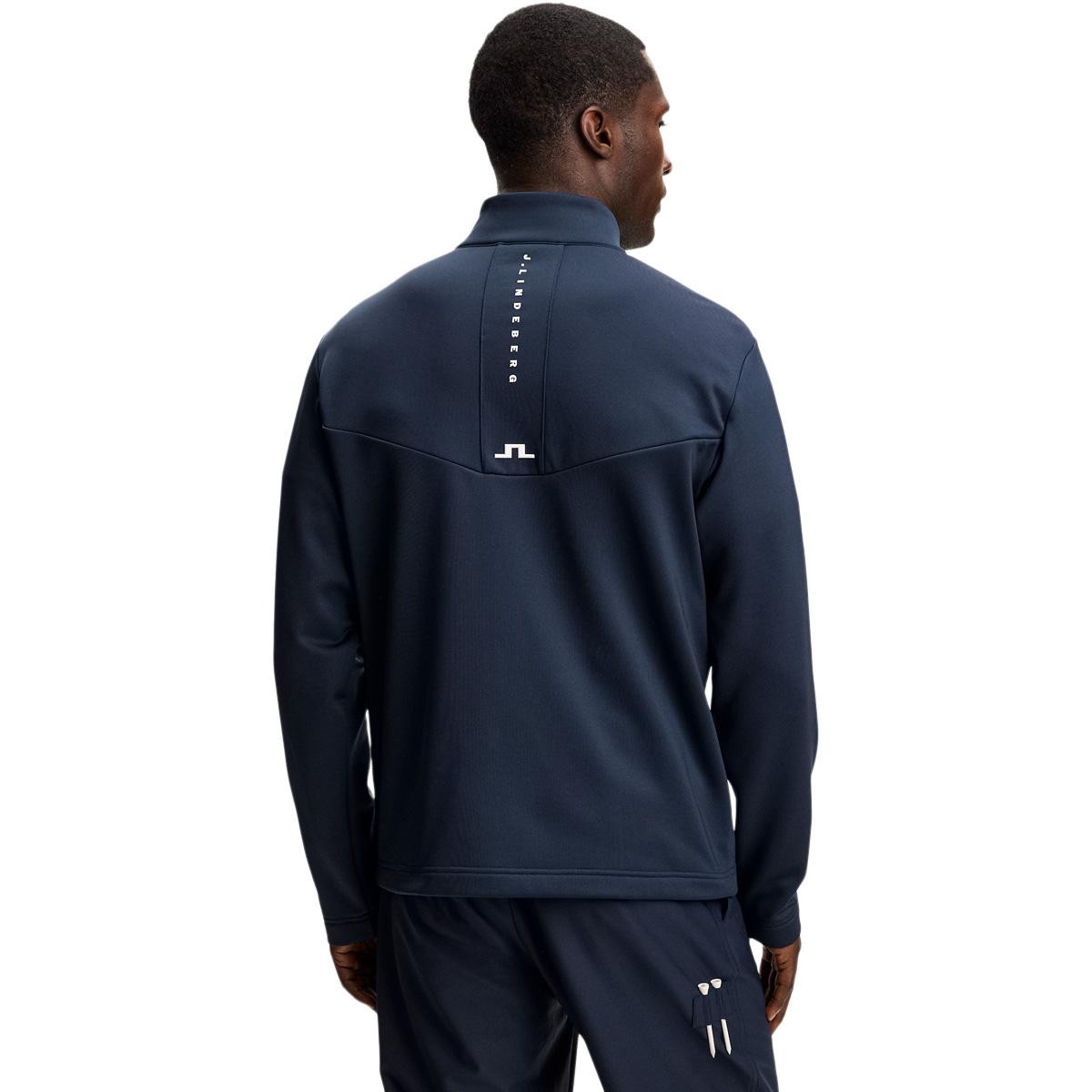 J.LINDEBERG Maclean Full Zip Midlayer Trøje Herre JL Navy