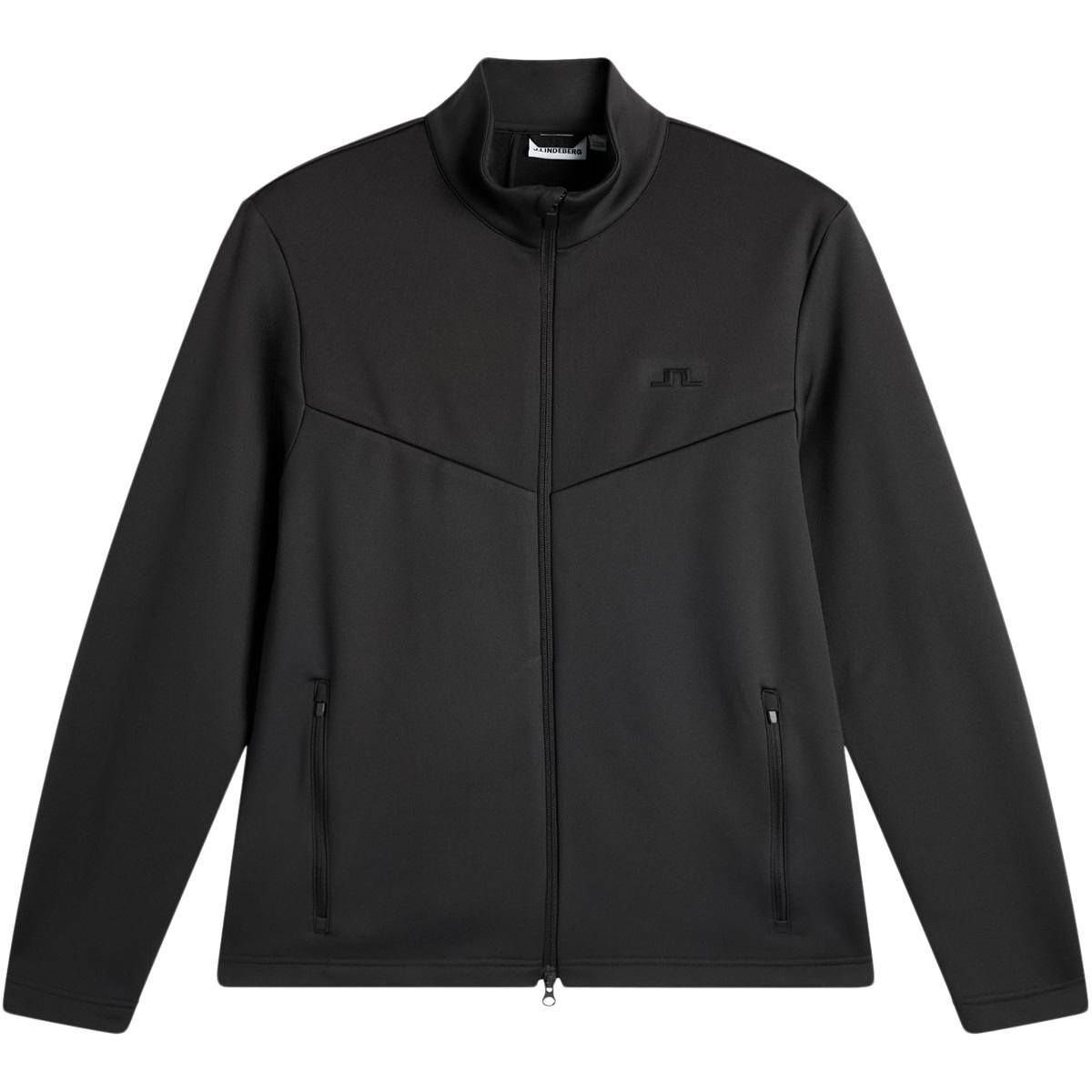 J.LINDEBERG Maclean Full Zip Midlayer Trøje Herre Black