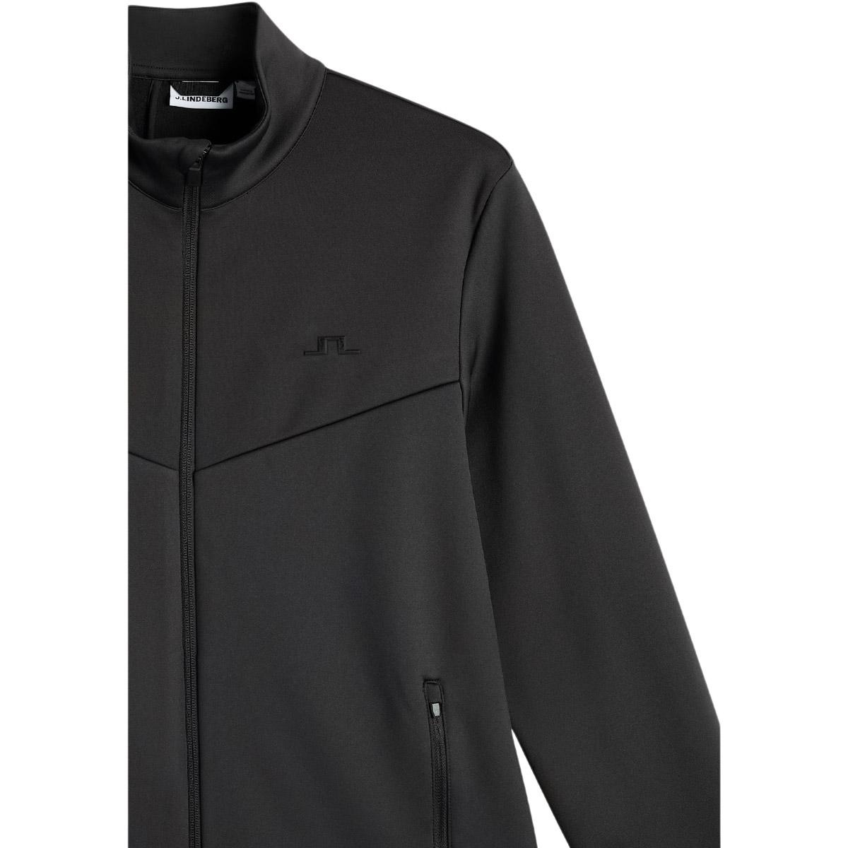 J.LINDEBERG Maclean Full Zip Midlayer Trøje Herre Black