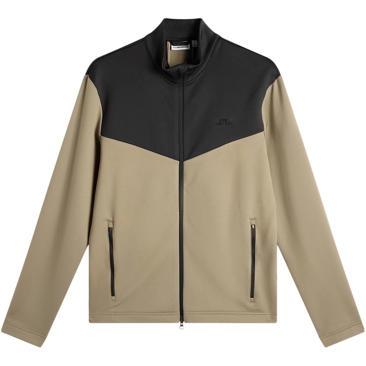 J.LINDEBERG Maclean Full Zip Midlayer Trøje Herre Brindle