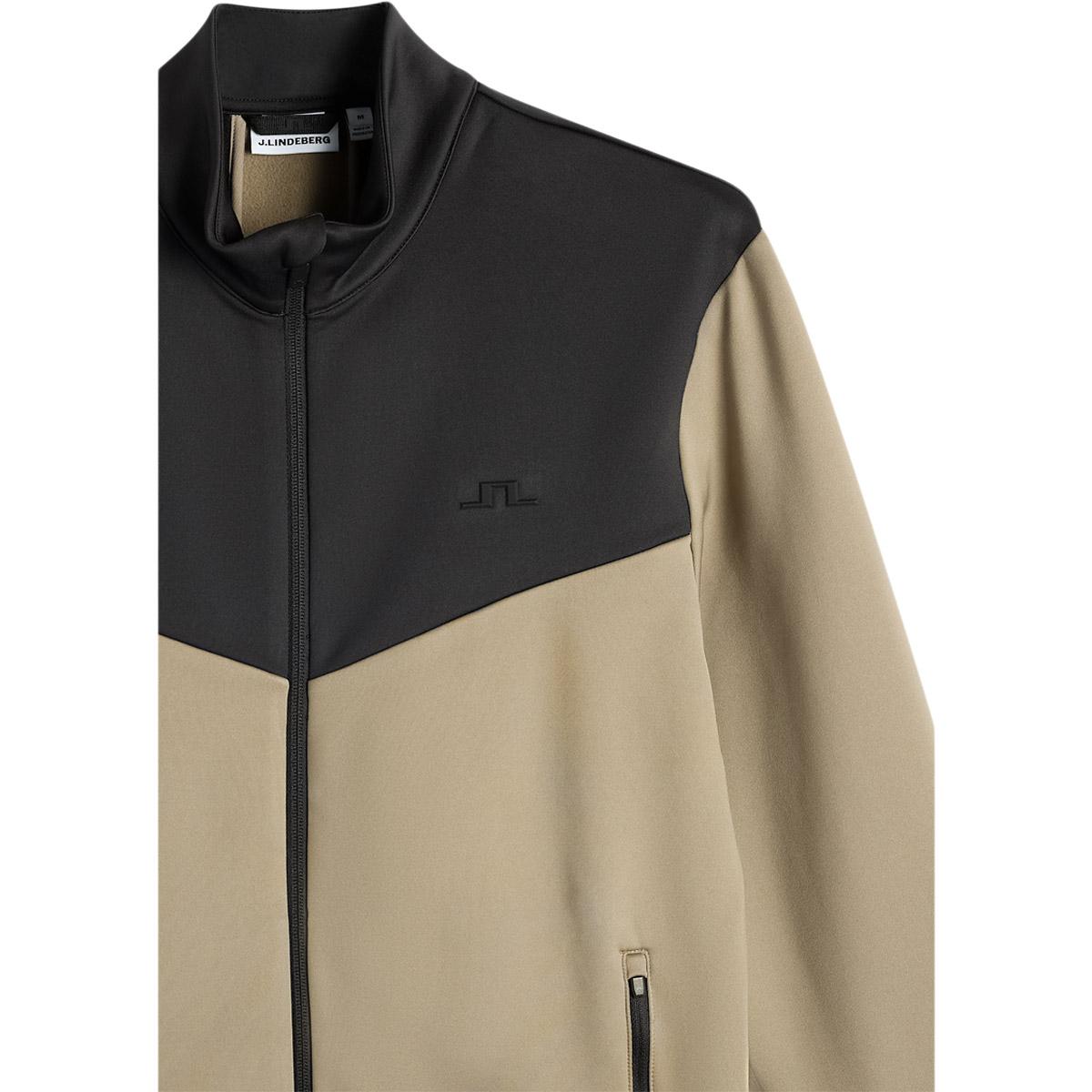J.LINDEBERG Maclean Full Zip Midlayer Trøje Herre Brindle