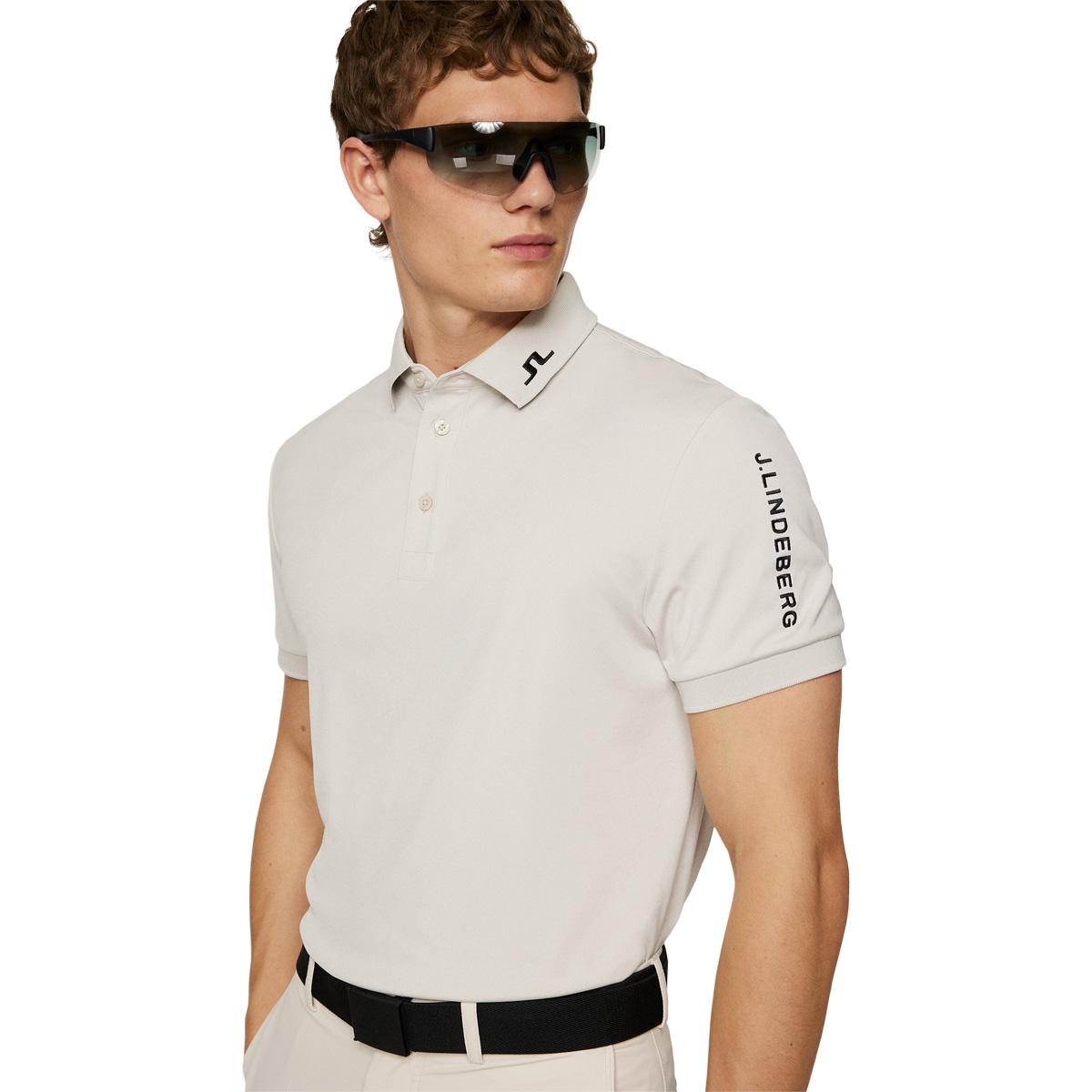 J.LINDEBERG Tour Tech Golf Polo T-shirt Herre Moonbeam