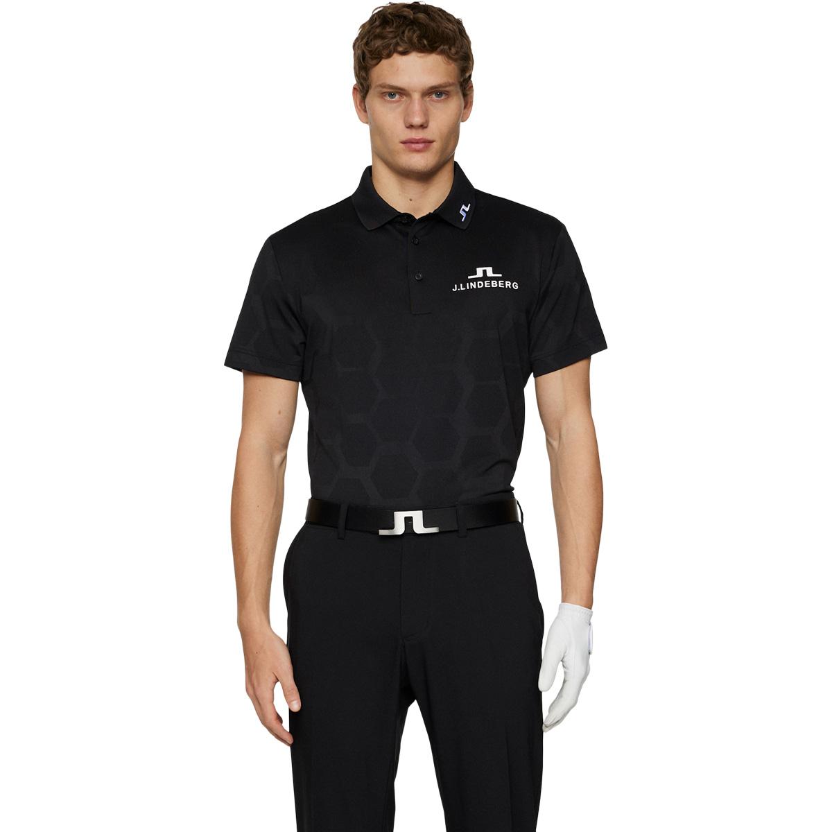 J.LINDEBERG KV Tour Mesh Golf Polo T-shirt Herre Black