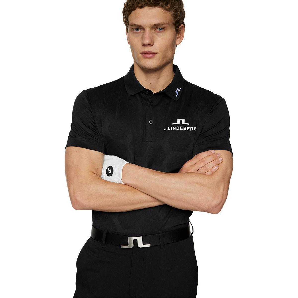 J.LINDEBERG KV Tour Mesh Golf Polo T-shirt Herre Black