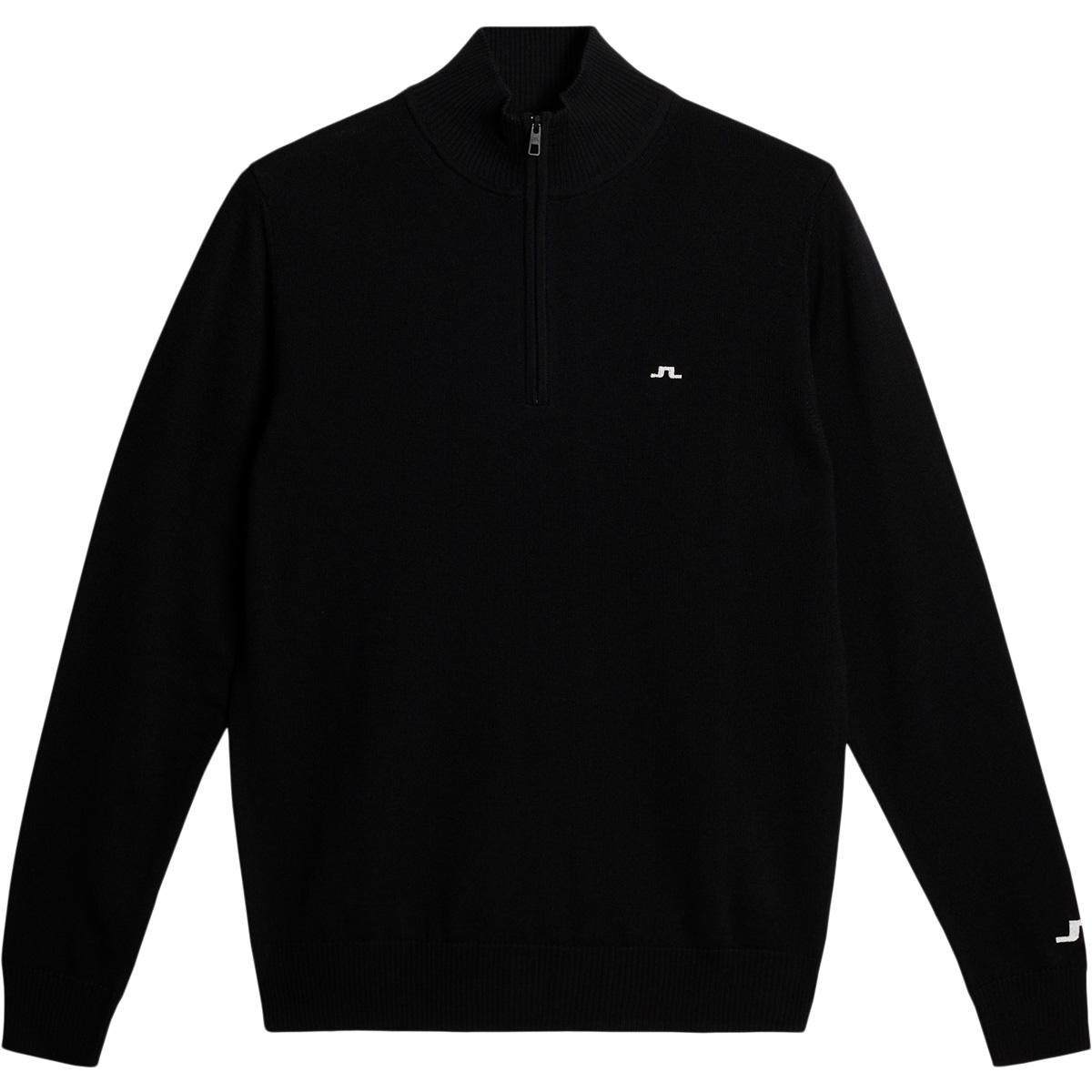 J.LINDEBERG Kian Half Zip Golftrøje Herre Black