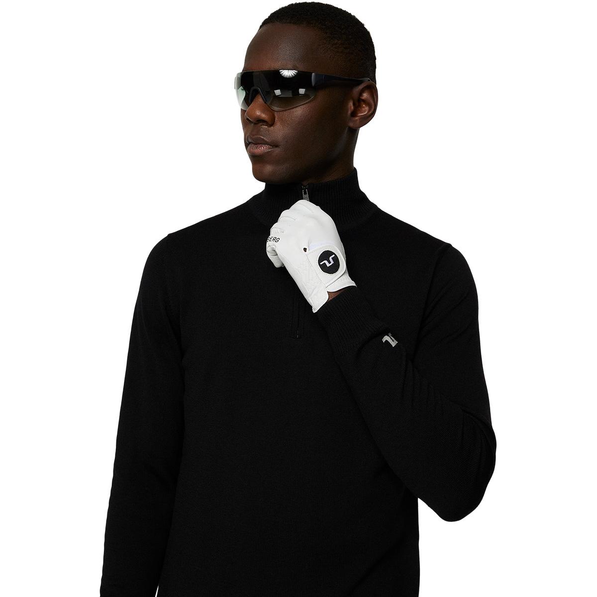 J.LINDEBERG Kian Half Zip Golftrøje Herre Black
