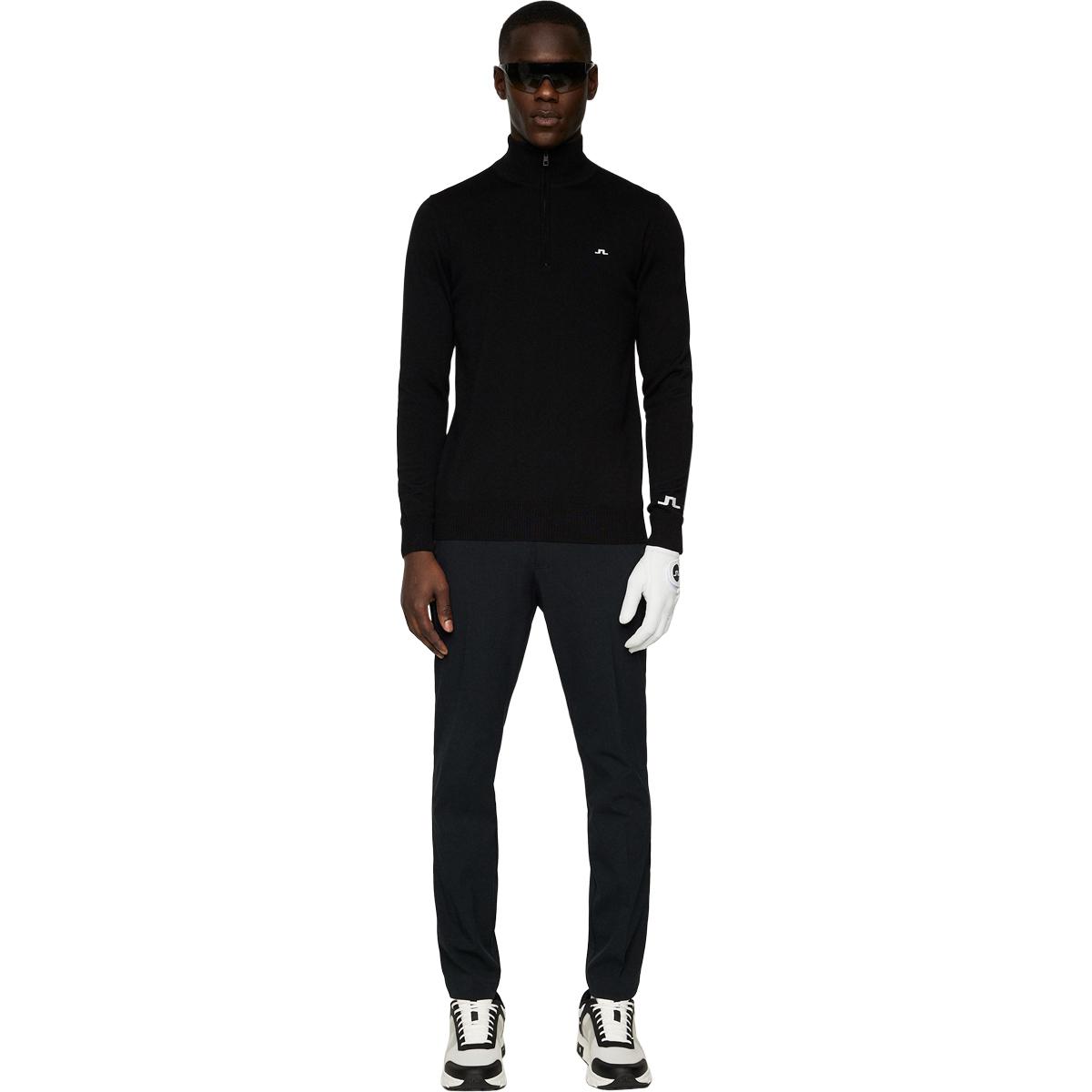 J.LINDEBERG Kian Half Zip Golftrøje Herre Black