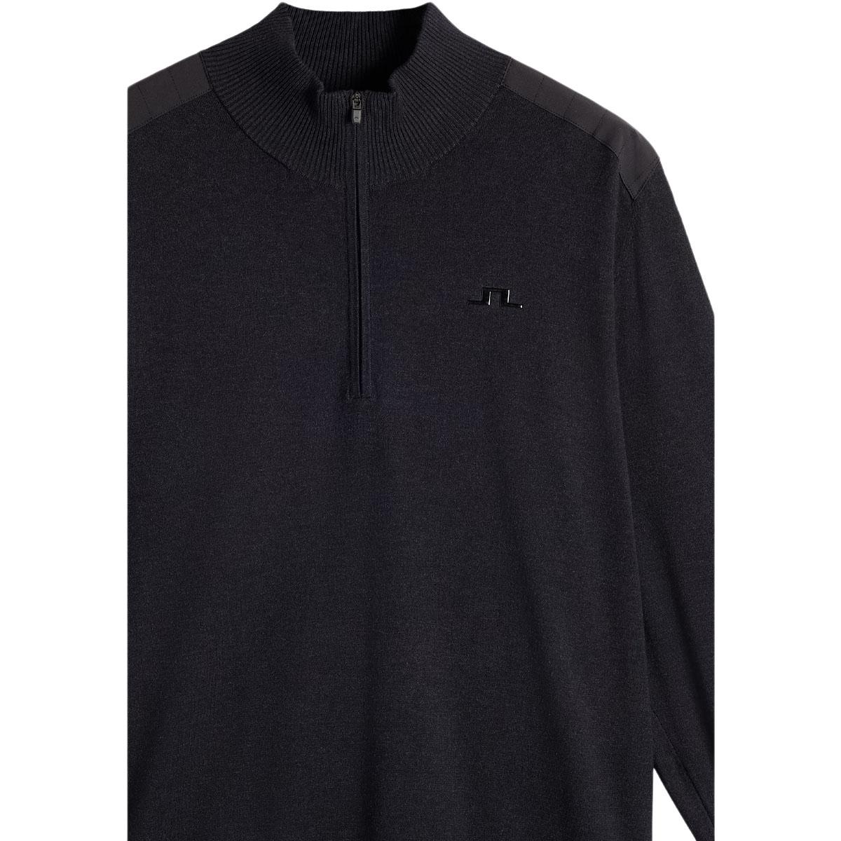 J.LINDEBERG Jeffrey Windbreaker Striktrøje Herre Black