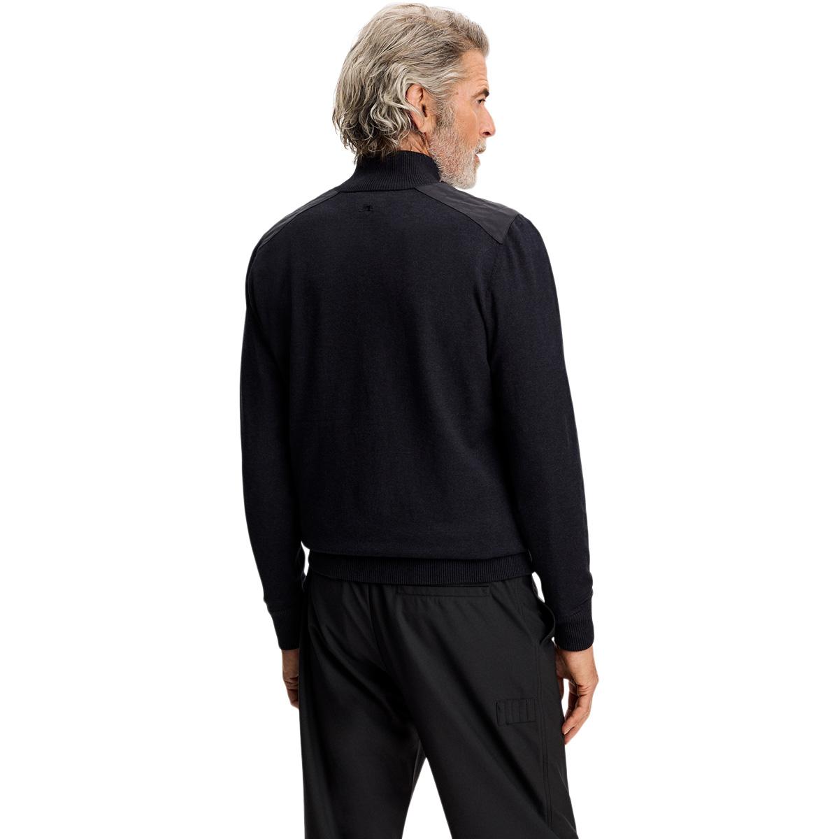 J.LINDEBERG Jeffrey Windbreaker Striktrøje Herre Black