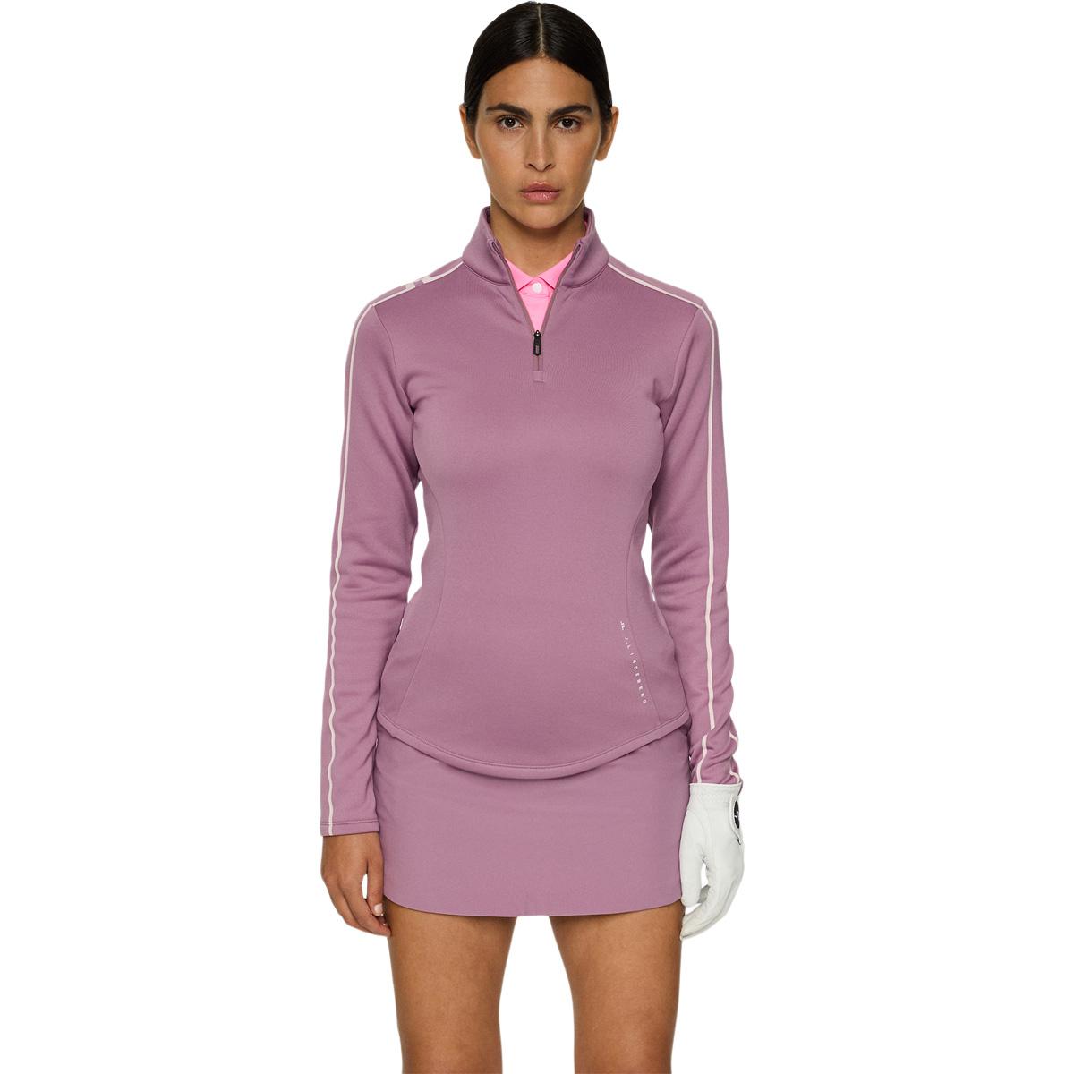J.LINDEBERG Nefe Half Zip Golftrøje Dame Lilac