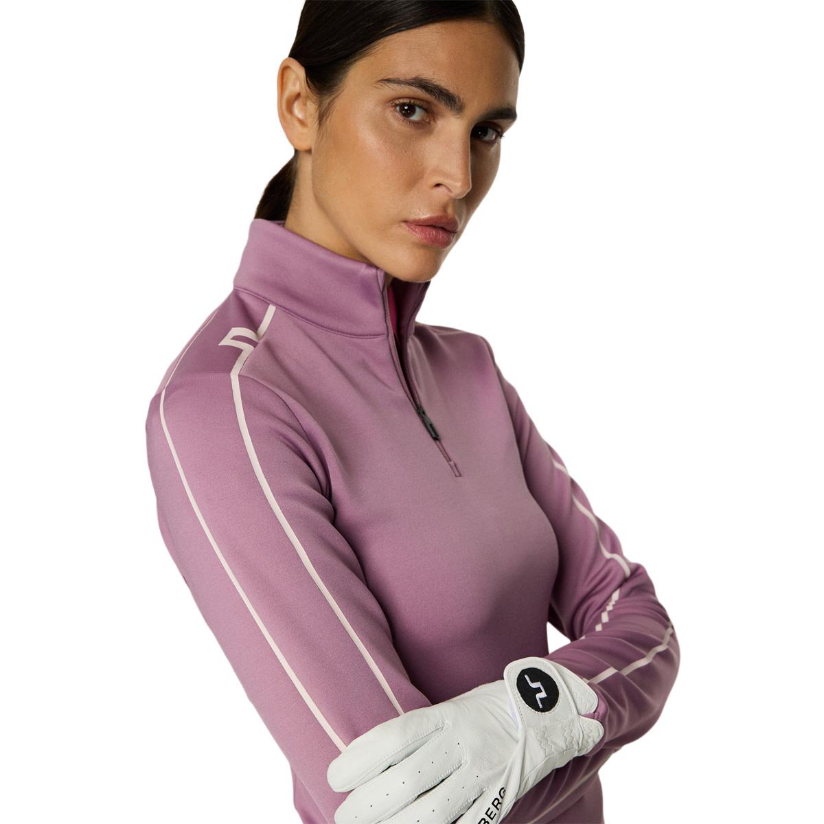 J.LINDEBERG Nefe Half Zip Golftrøje Dame Lilac