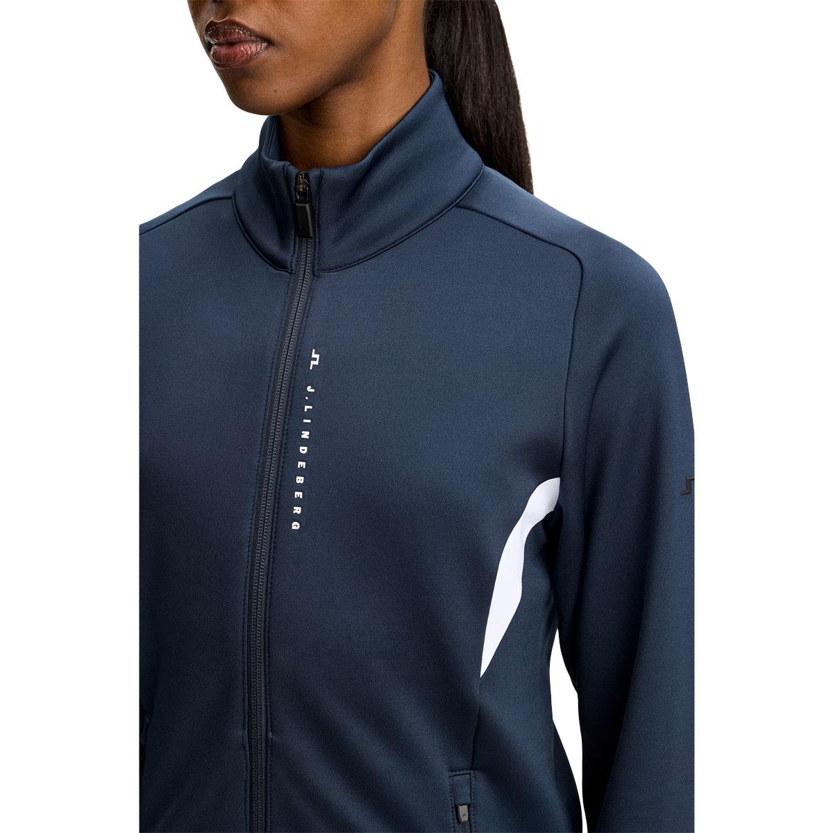 J.LINDEBERG Selena Full Zip Midlayer Trøje Dame JL Navy