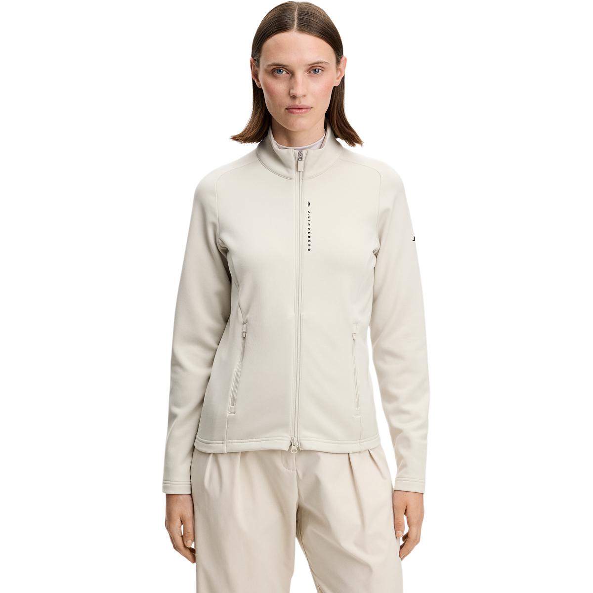 J.LINDEBERG Selena Full Zip Midlayer Trøje Dame Moonbeam