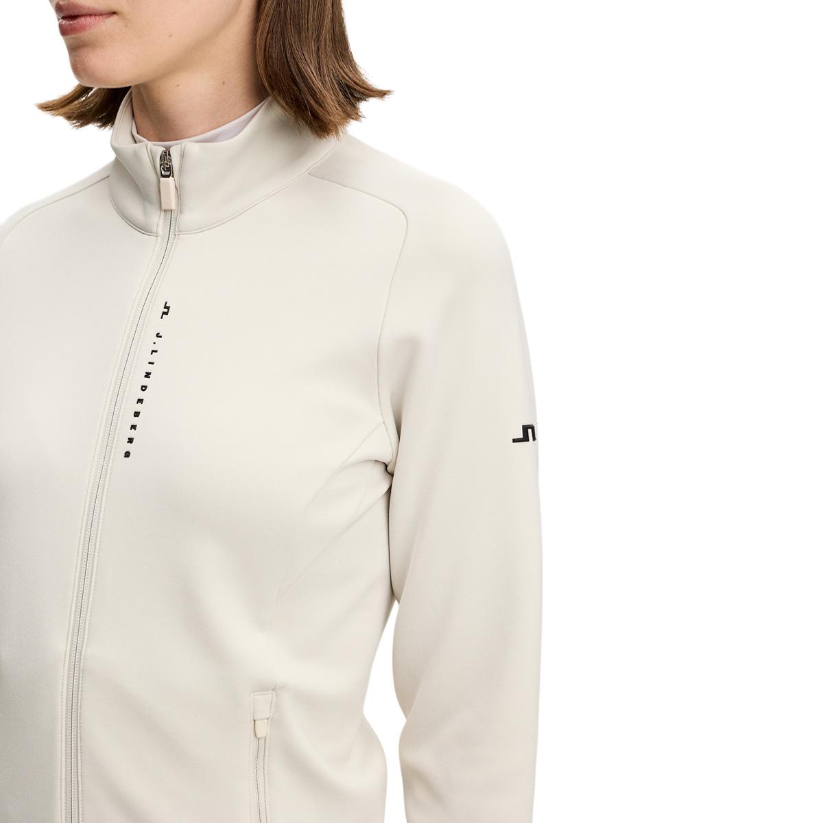 J.LINDEBERG Selena Full Zip Midlayer Trøje Dame Moonbeam