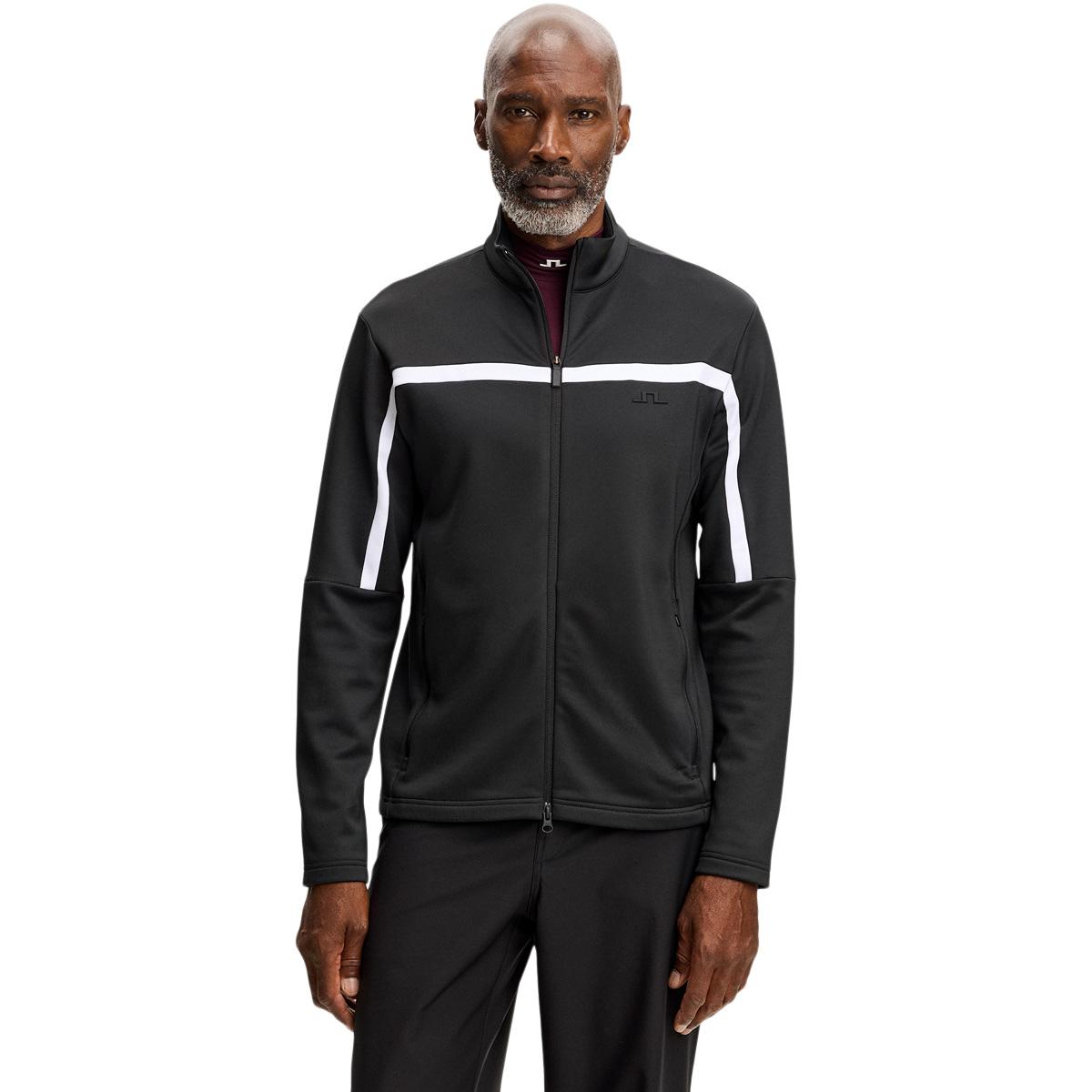 J.LINDEBERG Sharpe Full Zip Midlayer Trøje Herre Black