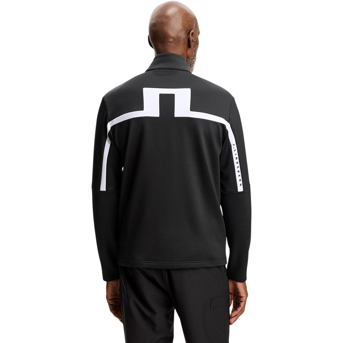 J.LINDEBERG Sharpe Full Zip Midlayer Trøje Herre Black