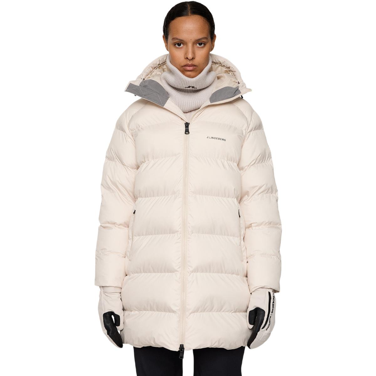 J.LINDEBERG Baryl Padded Parka Vinterjakke Dame Beige