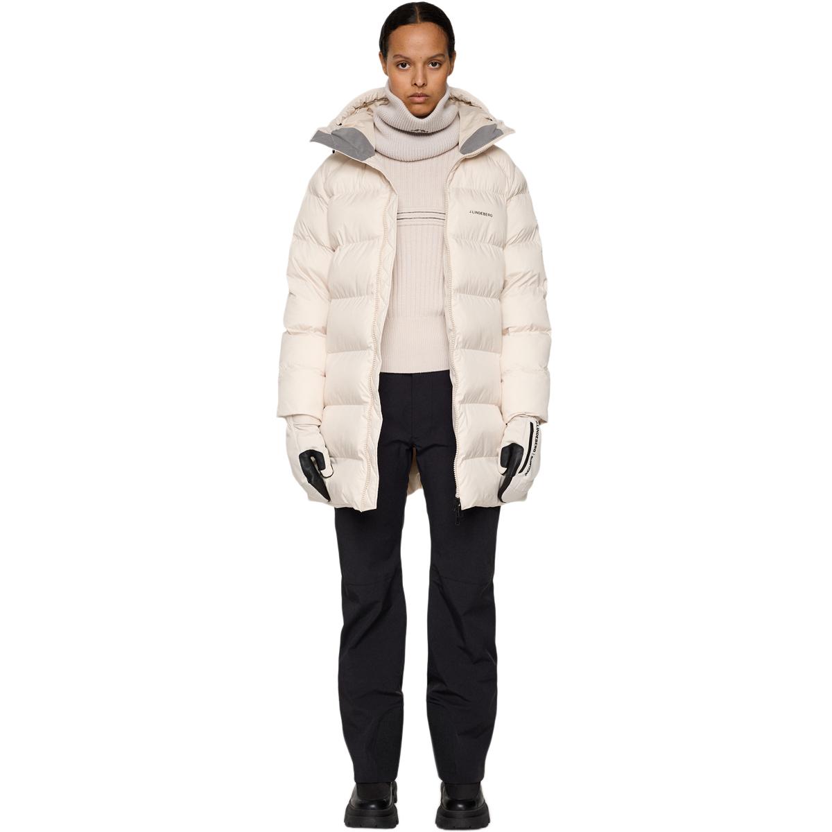 J.LINDEBERG Baryl Padded Parka Vinterjakke Dame Beige