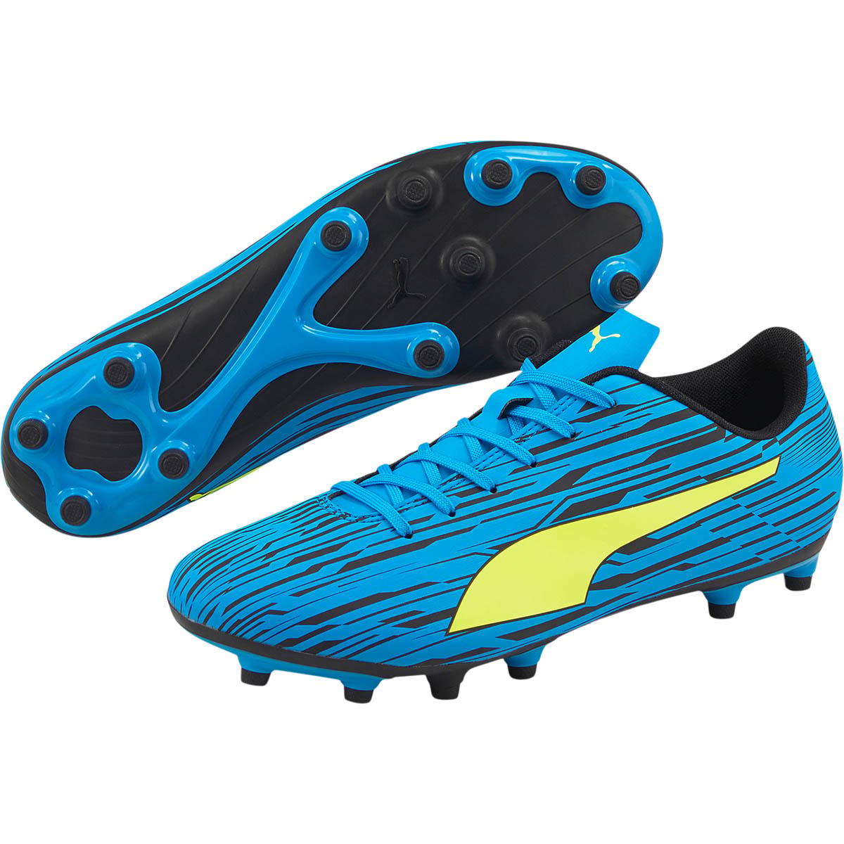 PUMA Rapido III FG/AG Fodboldstøvler Ocean Dive-Yellow Alert-Puma B