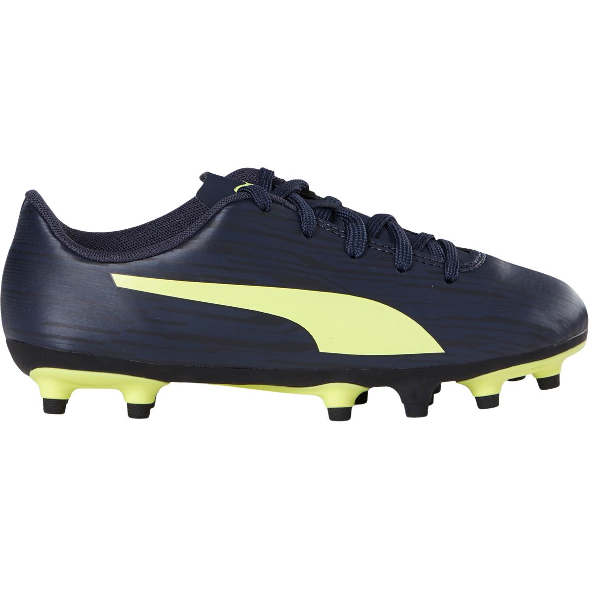 PUMA Rapido III FG/AG Fotballsko Barn Parisian Night-Fresh Yellow-Eb