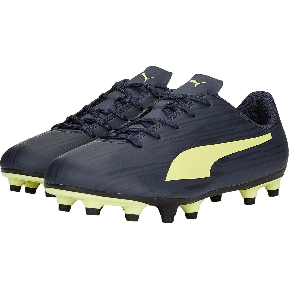 PUMA Rapido III FG/AG Fotballsko Barn Parisian Night-Fresh Yellow-Eb