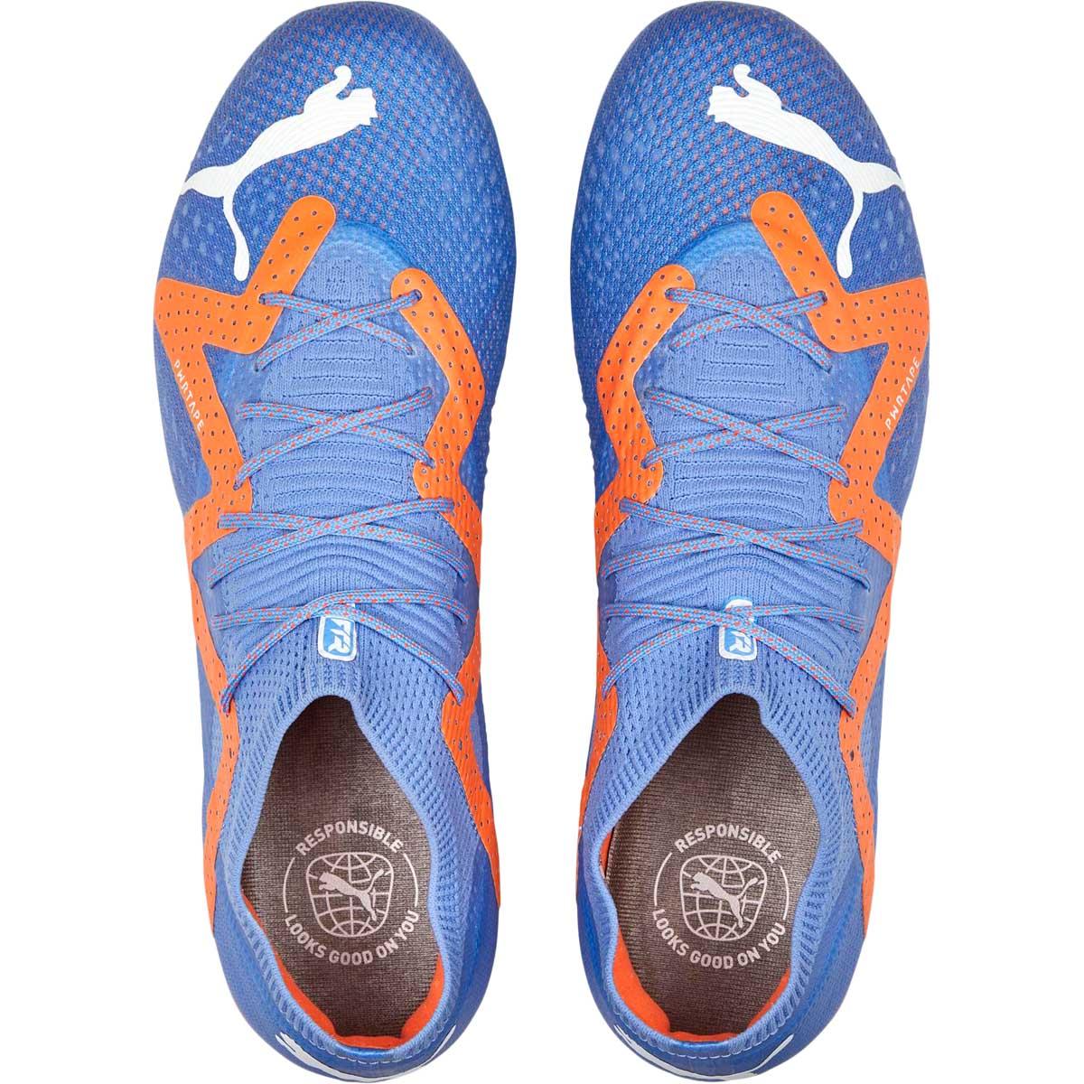 PUMA Future Ultimate Low FG/AG Fodboldstøvler Blue Glimmer-PUMA White-Ultra