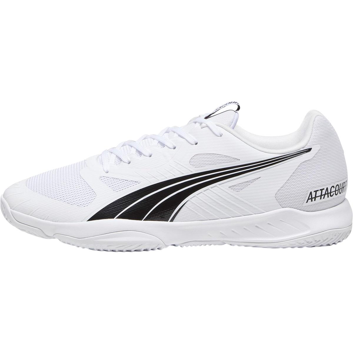 PUMA Attacourt Håndballsko Herre PUMA White-PUMA Black-Concrete