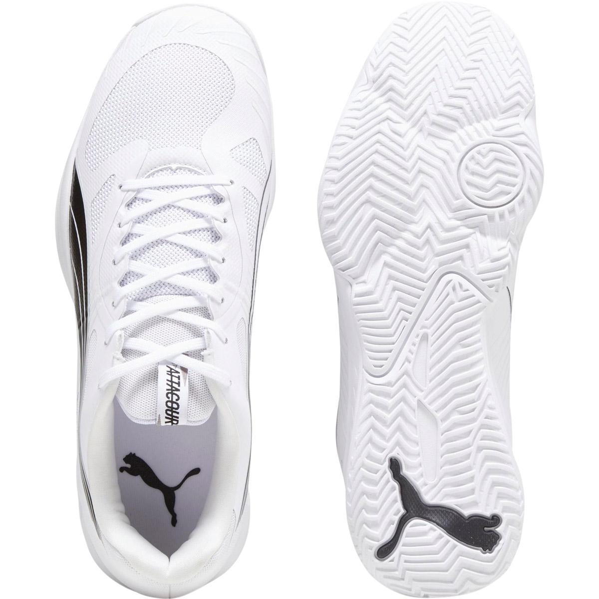 PUMA Attacourt Håndballsko Herre PUMA White-PUMA Black-Concrete