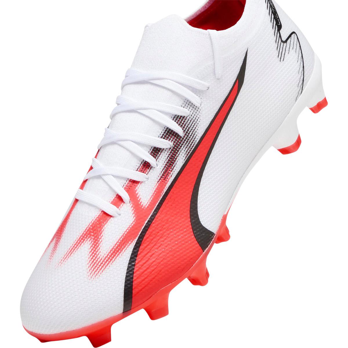 PUMA Ultra Match FG/AG Fodboldstøvler PUMA White-PUMA Black-Fire Orc