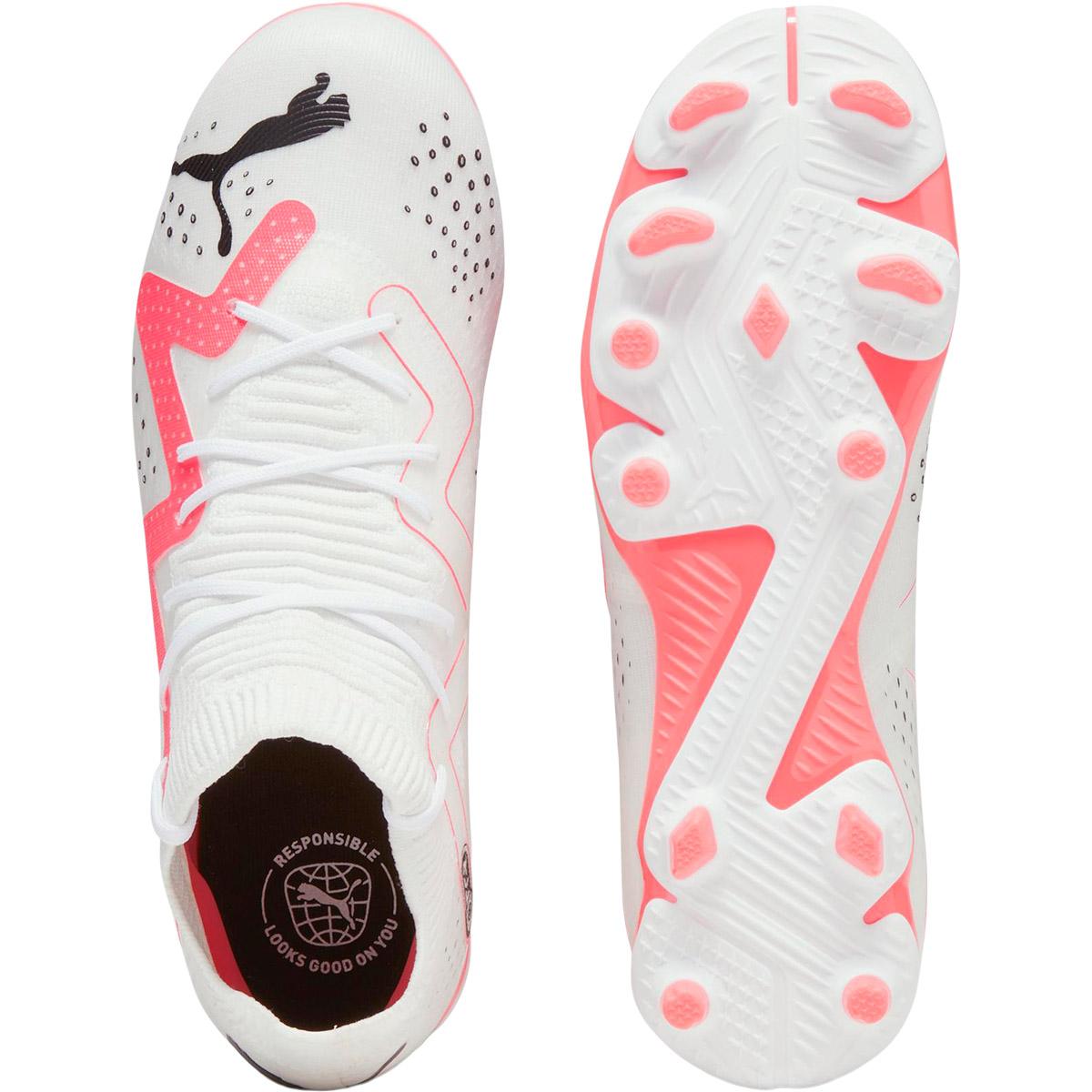 PUMA Future Match FG/AG Fotballsko Barn PUMA White-PUMA Black-Fire Orc