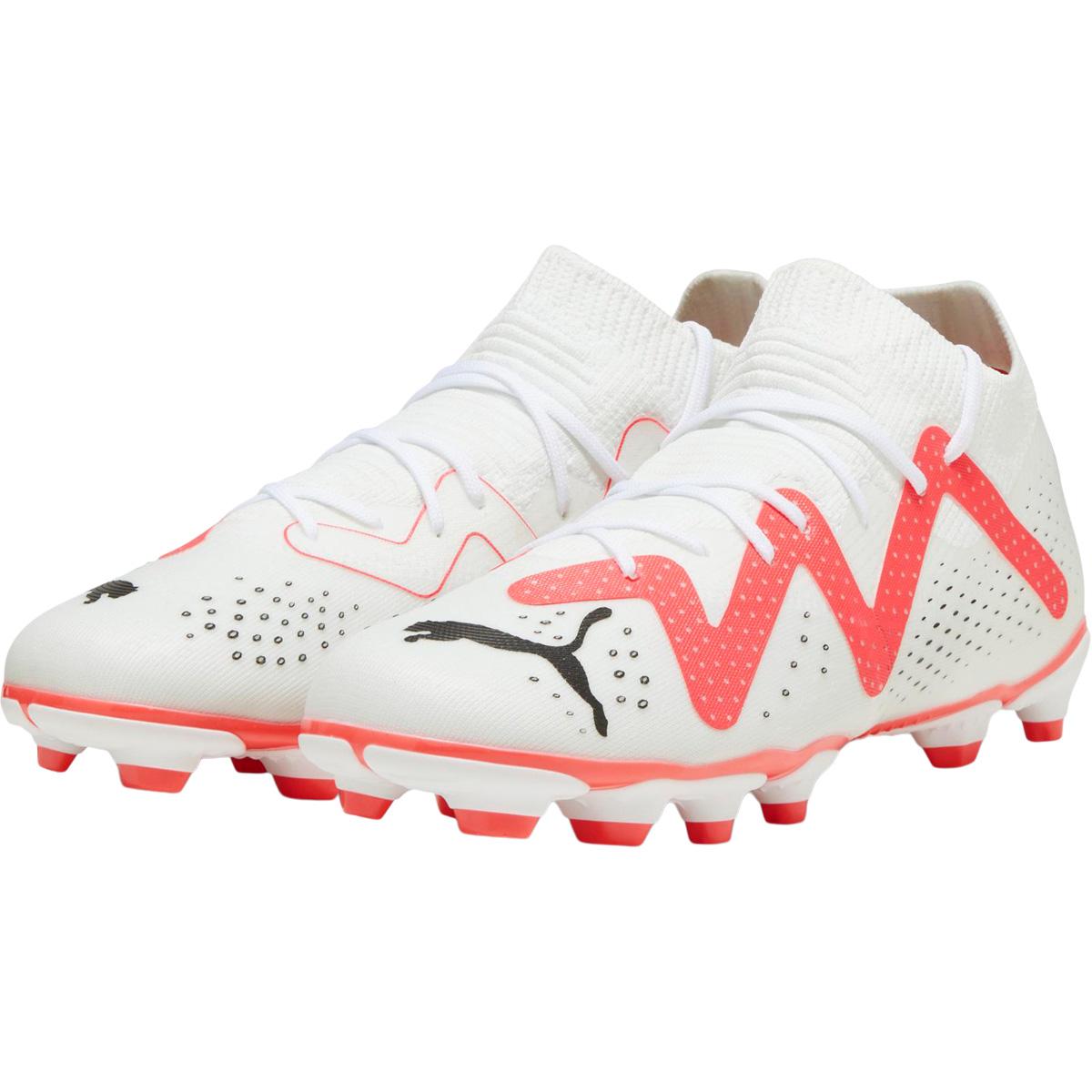 PUMA Future Match FG/AG Fotballsko Barn PUMA White-PUMA Black-Fire Orc